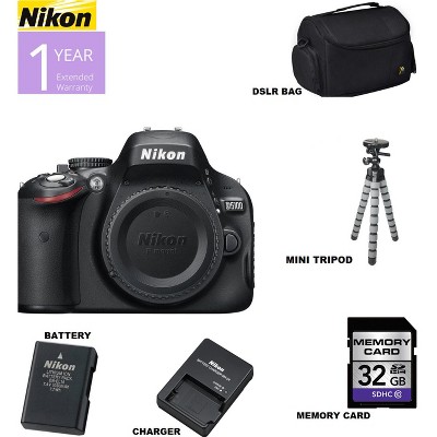 Nikon D5100/D5600 DSLR Camera (Body Only) with Sandisk 32GB | Spider Tripod | Case