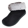 Isotoner Women's Recycled Microsuede and Faux Fur Boot Slipper - 2 of 3