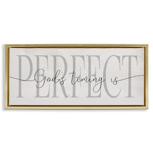 Stupell Industries God's Timing is Perfect Phrase, 25" x 11" - 1 of 4