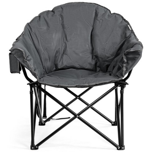 Black/Gray Folding Portable Camping Chair