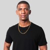 Crucible Men's Beveled Edge Large Nautical Oval Link Gold Chain Necklace - 2 of 4