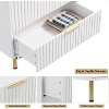 5 Drawers Dresser for Bedroom, 48" Tall Fluted Wooden Dresser Organizer with Deep Drawers and Wide Top, Modern Chest of Drawers - 3 of 4