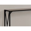 Marble Console Table with X-Frame Metal Legs for Entryway, Living Room, Bedroom, or Sofa - 3 of 4