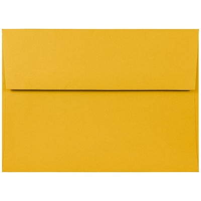 JAM Paper A7 Invitation Envelopes 5.25 x 7.25 Sunflower Yellow 294323570
