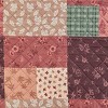 Collections Etc Fall Patchwork Scalloped Edge Furniture Protector with Side Pockets - 3 of 3