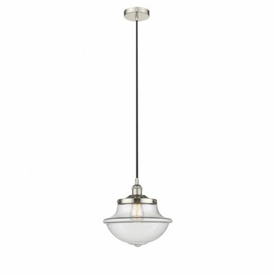 Oxford - 1 Light Cord Hung Mini Pendant In Modern Style-12.13 Inches Tall and 11.75 Inches Wide