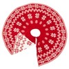 Saro Lifestyle Dual-sided Festive Knit Tree Skirt - 2 of 4