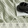 Amelie Home Chenille Knit Throw Blanket, Striped Cozy Decorative Throw for Sofa, Bed & Living Room - 4 of 4