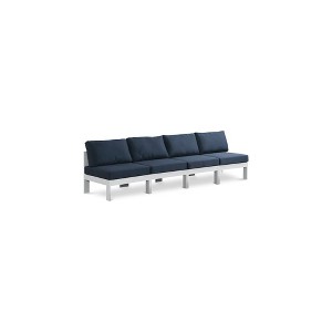 Meridian Furniture,Nizuc Water Resistant Fabric Outdoor Patio Modular Sofa - 1 of 4