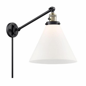 Cone - 1 Light Swing Arm Wall Sconce In Industrial Style-16 Inches Tall and 12 Inches Wide - 1 of 1