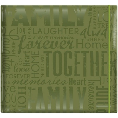 MBI Gloss Post Bound Album 12"X12"-Family - Green