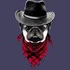 Women's Design By Humans Cowboy Pug By clingcling Racerback Tank Top - 2 of 3