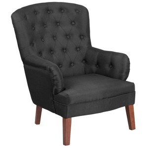 Hercules Arkley Tufted Arm Chair Black - Riverstone Furniture