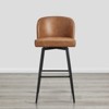 Spruce&Spring Swivel Barstool with Metal Legs Set - 2 of 4