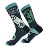 Crazy Dog Men's Good At Pushing Buttons Socks Funny Sarcastic Video Game Graphic Novelty Footwear for Men - 2 of 4