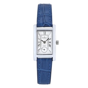 Peugeot Women's Contour Tank Shape Case Blue Watch with Roman Numerals - 1 of 4