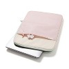 U Brands 14"x9" Ripstop Tech Pouch Sand/Dusty Rose - 3 of 4