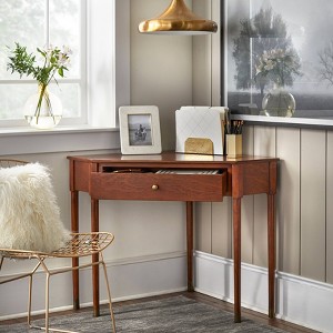 Lifestorey 1 Drawer Mesa Mid-Century Modern Corner Desk : Target