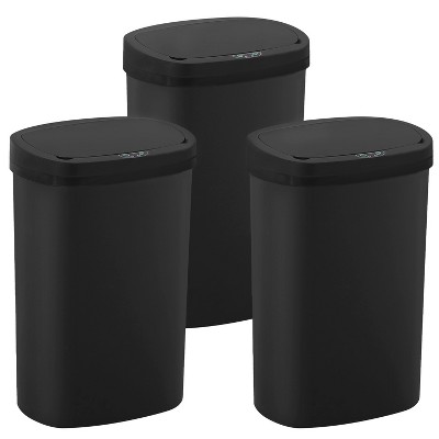 BestMassage 13 Gallon Trash Can Modern Touchless Garbage Can Kitchen Waste Bin with Large Capacity Waterproof Odor Control