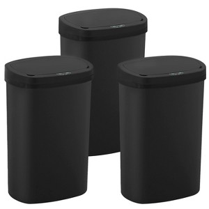 BestMassage 13 Gallon Trash Can Modern Touchless Garbage Can Kitchen Waste Bin with Large Capacity Waterproof Odor Control - 1 of 4