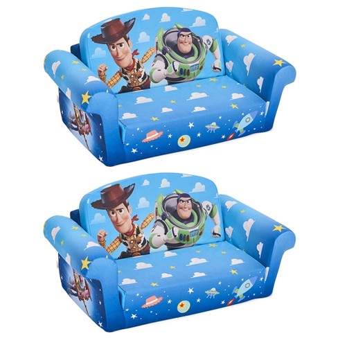 Marshmallow Furniture 2-in-1 Flip Open Foam Sofa Bed for Kids, Gabby's