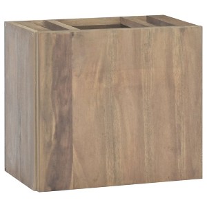 vidaXL Wall-mounted Bathroom Cabinet 17.7"x11.8"x15.7" Solid Wood Teak - 1 of 4