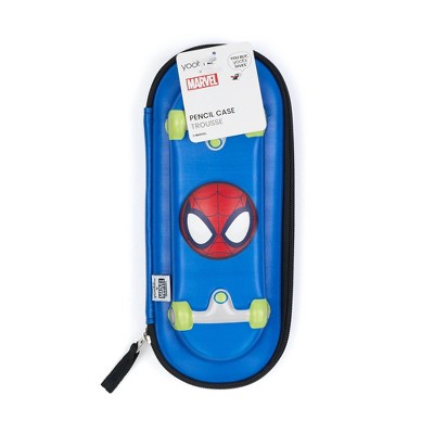 Marvel Spider-Man Yoobi™ Single Zip Pencil Case Blue Skate