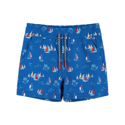 Andy & Evan  Kids  Sailboat Print Boardshort