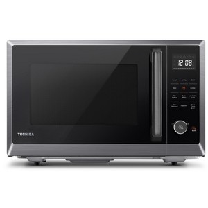 Toshiba Air Fryer Combo 8-in-1 Countertop Microwave Oven, Convection, 1.0 Cu. Ft., 1000 Watts (Black Stainless Steel) - 1 of 4