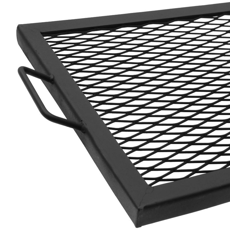 Sunnydaze Outdoor Camping or Backyard Heavy-Duty Steel Round X-Marks Fire Pit Cooking Grilling BBQ Grate - 40", 5 of 9