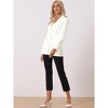Allegra K Women's Work Office Business Lapel Collar Dressy Casual Blazers - 4 of 4