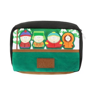 South Park Main Characters 10" Green Toiletry Bag - 1 of 4