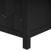 Okak Buffet Cabinet with Arched Groove Design 4-Door Layout Kitchen Sideboard with Curved Bottom Doors - 3 of 4