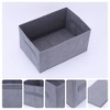 Unique Bargains Fabric Collapsible Canvas Home Storage Bins - 2 of 4