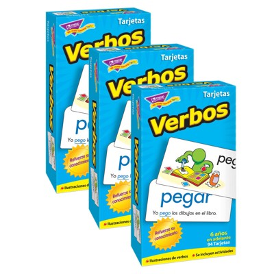 Trend Verbos (Spanish Action Words) Skill Drill Flash Cards, 3 Packs