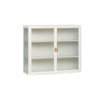 NicBex Sideboard Buffet Cabinet Modern Style Storage Cabinet with 2 Glass Doors Wall Cabinet with 3-tier Storage Kitchen Pantry for Dining Room - 2 of 4