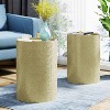 NicBex Modern 16" Round Coffee Table Set of 2 with Iron Frame for Living Room and Office - 4 of 4