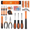 KTMBDW 152 piece Tool Set General Hand Tool Kit with Plastic Toolbox Storage Case Automotive Wrench Sets, Orange - 3 of 4