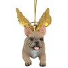 Design Toscano Honor the Pooch: French Bulldog Holiday Dog Angel Ornament - 3 of 4