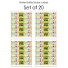 Big Dot of Happiness 90's Throwback - 1990s Party Water Bottle Sticker Labels - Set of 20 - 3 of 4