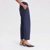 Women's Slim Fit Linen-Blend Trousers - A New Day™ - 3 of 4