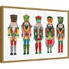 Amanti Art Holiday Nutcrackers I by Farida Zaman Framed Canvas Wall Art - 3 of 4