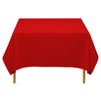 Lann's Linens 10-Pack Polyester Fabric Tablecloth for Wedding, Banquet, Restaurant - 54 Inch Square
