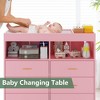 Dresser for Bedroom with 6 Drawers, Baby Changing Table Dresser with Changing Pad - 4 of 4