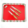 Dura Culina® 3-Piece Christmas Holiday Paring Knife Set with Blade Guards, Great Gift Set! - 3 of 4