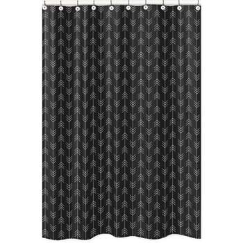 Lumberjack Collection Shower Curtain Black/White - Sweet Jojo Designs
