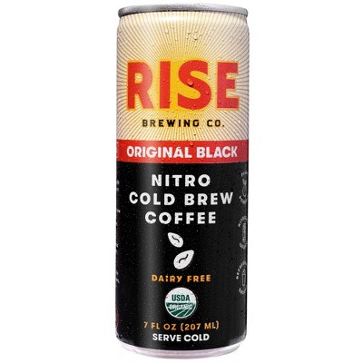 Rise Brewing Co. Original Black Nitro Cold Brew Coffee - 7 fl oz Can