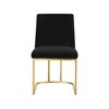 Meridian Furniture,Heidi Velvet Dining Chair, Set of 2 - 3 of 4