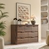 Zeus & Ruta Fluted 52" Modern Wood Dresser with 7 Drawers, Curved Design for Living Room & Hallway Storage - 4 of 4