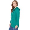 Woman Within Plus Size Zip Front Tunic Hoodie Jacket - 4 of 4